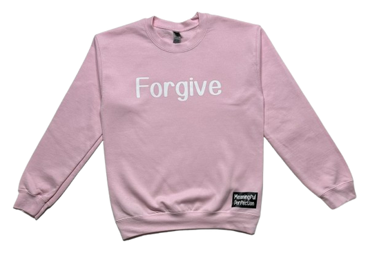 Pink Forgive Fleece Crew