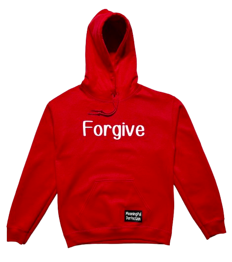 Red Forgive Hoodie