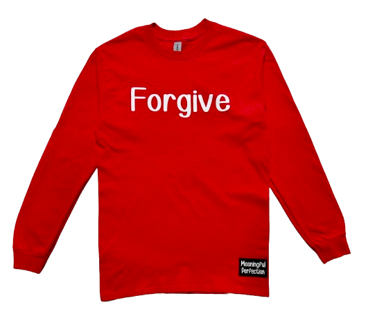 Red Forgive Long Sleeve Shirt